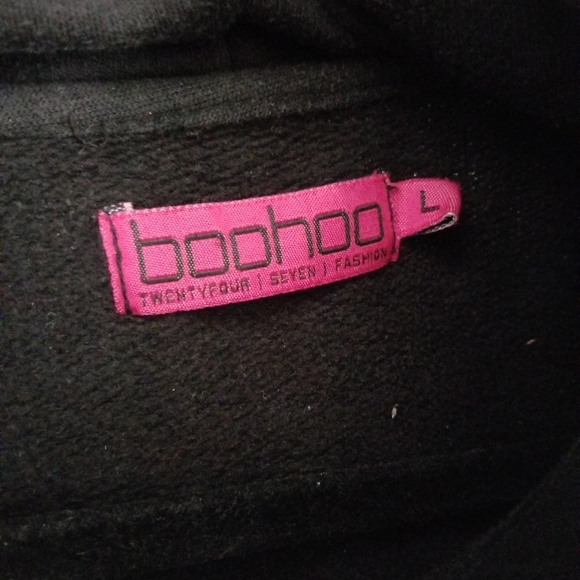 Boohoo Megan Cropped Overhead Hoodie - Picture 4 of 4